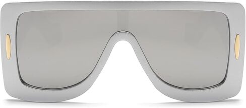 YAMEIZE Oversized Flat Top Rectangle Sunglasses - Y2K Futuristic Thick Frame Square Eyewear for Women Men Outdoor in Kuwait