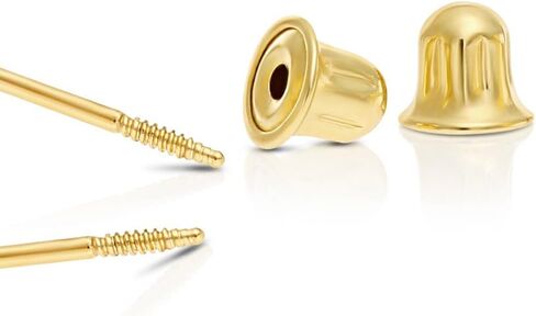 تيلو جيويليري اقراط مرصعة بومة صغيرة من الذهب الاصفر عيار 10 قيراط مرصعة باحجار الزركونيا المكعبة مع براغي خلفية من الذهب الاصفر والزركونيا المكعبة, الذهب الأصفر, مكعب زركونيا in Kuwait