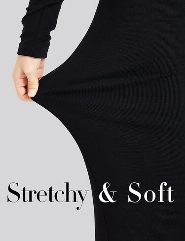 المرأة مضلع محبوك البلوز البلوزات Bodycon فستان منخفض ساحة العنق فستان بكم طويل حفلة كوكتيل فستان ميدي in Kuwait