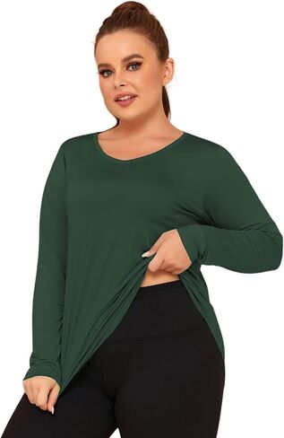 LALAGEN 2024 حجم كبير تجريب تانك القمم للنساء فضفاضة تناسب أكمام Flowy الرياضة اليوغا رياضي قمصان للجري L-5X in Kuwait