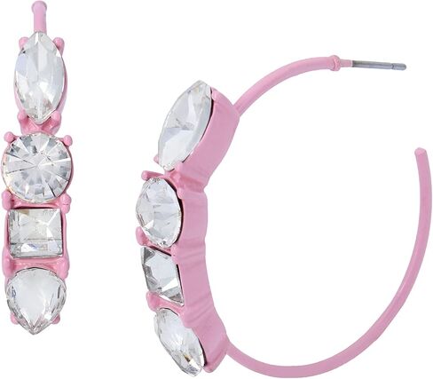 Stone Wire Hoop Earrings in Saudi Arabia