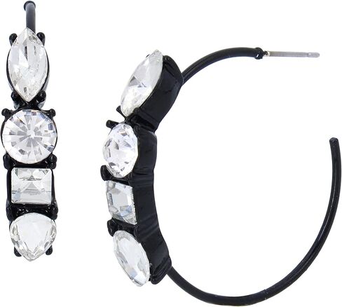 Stone Wire Hoop Earrings in Saudi Arabia