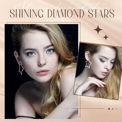 Yaomiao 4 Pairs Large Rhinestones Hoop Earrings Exaggerate Big Crystal Diamond Hoop Earrings Bling Earrings for Women Wedding Accessories Show Accessories Wedding, Beach, Party, Christmas in Saudi Arabia