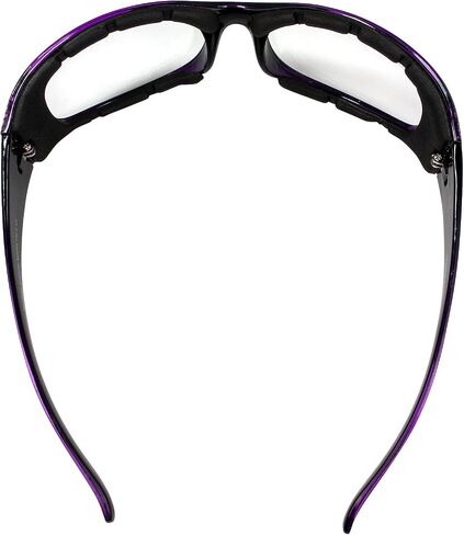 نظارات الرؤية العالمية Hawkeye لركوب الدراجات النارية نظارات شمسية بإطار أسود وردي مع عدسات دخانية in Saudi Arabia