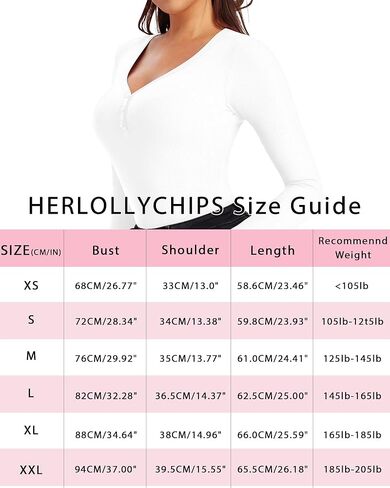 قمصان HERLOLLYCHIPS النسائية بأكمام طويلة ورقبة على شكل حرف V وأزرار هينلي مضلعة in Kuwait