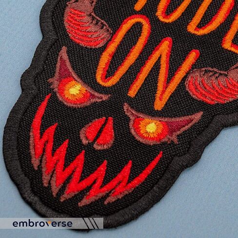 امبروفيرس Beast Mode ON Patch - اقتباسات مضحكة مطرزة بنص - شعار الكي على الرقع - المقاس: 6.9 × 12.7 سم in Kuwait