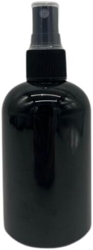 Natural Farms 4 oz Black Boston BPA FREE Bottles - 12 Pack Empty Refillable Containers - Essential Oils Cleaning Products - Aromatherapy | Black Fine Mist Sprayers - Made in the USA in Saudi Arabia