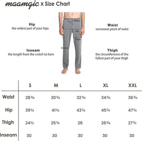 maamgic Mens Sweatpants Yoga Pants Open Bottom Sweat Pants Male Lounge Pants with Zip Pockets in Saudi Arabia