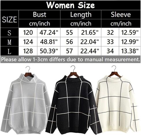 بلوفر نسائي من Futurino برقبة عالية وياقة مدورة ونمط شبكي in Kuwait