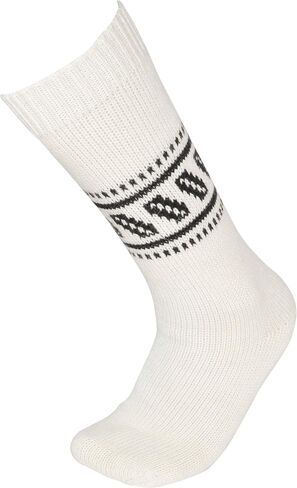 Gamboa Alpaca Socks Warm Winter Alpaca Socks - Unisex - Yellow with Andean Designs in Saudi Arabia