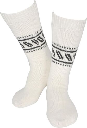 Gamboa Alpaca Socks Warm Winter Alpaca Socks - Unisex - Yellow with Andean Designs in Saudi Arabia