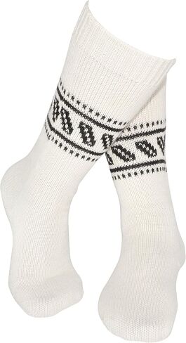 Gamboa Alpaca Socks Warm Winter Alpaca Socks - Unisex - Yellow with Andean Designs in Saudi Arabia