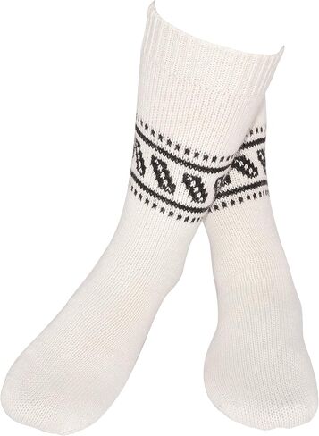 Gamboa Alpaca Socks Warm Winter Alpaca Socks - Unisex - Yellow with Andean Designs in Saudi Arabia