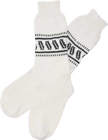 Gamboa Alpaca Socks Warm Winter Alpaca Socks - Unisex - Yellow with Andean Designs in Saudi Arabia