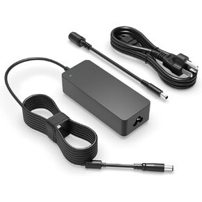 90W 65W AC Adapter for Dell Latitude Laptop Charger, for All Dell Latitude Series Round Connectors 19.5V 4.62A