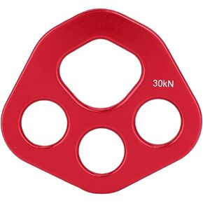 Mrisata Climbg Outdoor 9×8×1 Outdoor 4 Holes Paw Rigging Plate Rock Climbing Multi Anchor Point Connector Gear
