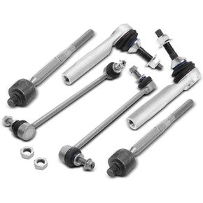 A-Premium Set of 6, Front Sway Bar Link, Inner Outer Tie Rod End, Compatible with Tesla 3 2017-2021, Y 2020-2021