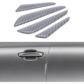 4PCS Car Door Scratch Protector, Anti-Scratch Car Door Protector, Carbon Fiber Car Door Edge Guard, Universal Car Side Door Edge Guards Protector Trim Cover for Cars, Trucks, SUVs (Black)