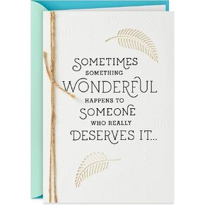 Hallmark Congratulations Card or Graduation Card (Fern Pattern)