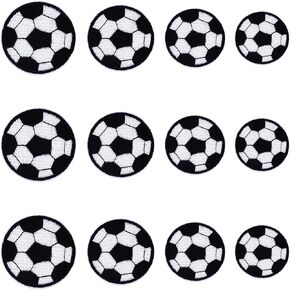 JKJF 12 قطعة من رقع كرة القدم المطرزة كرة القدم حديد على رقع كرة القدم مخيطة على شارة مزخرفة للملابس وحقيبة الظهر والأحذية وسترة الجينز وقبعة - 4 مقاسات in Kuwait