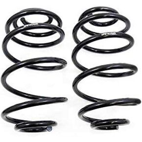 UMI Performance Suspension Spring Kit, 2 in Lowering, 2 Coil Springs, Black Powder Coat, Rear Only, GM A-Body 1964-72 / GM G-Body 1977-88, Pair