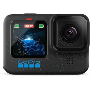 GoPro HERO12 Black - Waterproof Action Camera with 5.3K60 Ultra HD Video, 27MP Photos, HDR, 1/1.9" Image Sensor, Live Streaming, Webcam, Stabilization