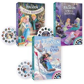 Moonlite Storytime Storybook Reels, 3 Story Set, Disney Frozen Stories, Digital Stories for Projector, Toddler Early Learning Gifts for Kids Ages 1 Year and Up