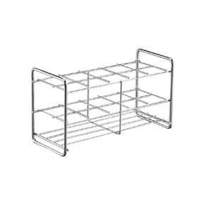 Adamas-Beta Stainless Steel Test Tube Rack,20 Place,5x4 Format,Wire Constructed,Outer Diameter Permitted of Tubes 39mm-41mm
