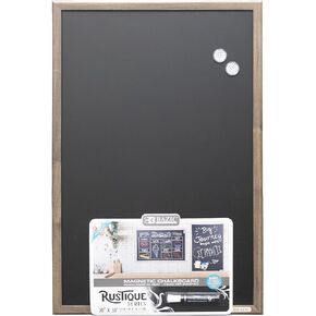 BAZIC Magnetic Chalkboard Rustic Wood Frame 20 x 30 Blackboard w/Chalk Marker + 2 Magnets for Restaurant Menu Office Home Wall Dďż˝ďż˝cor, 1-Pack