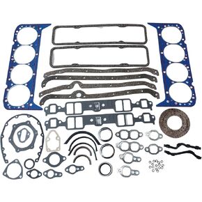YUCHENSHLP Overhaul Gasket Adapter Kit Full Set Overhaul Gasket 260-1000 for Small Block Chevy 327 350 Intake Exhaust Gasket Seal Repalcement
