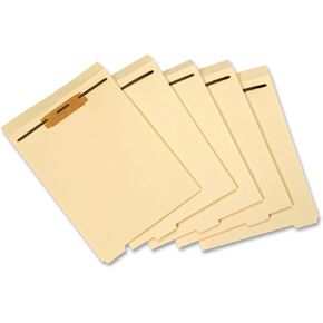 Pendaflex Globe-Weis/Pendaflex Dividers for Fastener Folders, 1/5 Cut Bottom Tab, 2-Inch Fastener, Letter Size, Manila, 50 Dividers Per Set (75600)