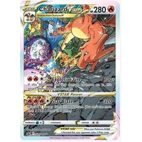 Pokemon - Charizard VStar SWSH262 - Pokemon Black Star Promo - Alternate Art Holo - مجموعة فائقة الجودة حصرية in Kuwait