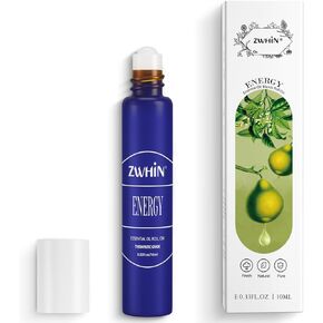 Essential Oils Roller Set Pack 4 x 0.33fl.oz, Natural Pre-diluted Essential Oils Roll On with Glass Rollerball, Gift for Women & Men