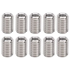 10Pcs Thread Reducing Nut Repairing Insert Kit, Pipe Fitting Reducer Adapter Fastener Accessory Female M5 x 0.8mm, Male M8 x 1.25mm Length 12MM