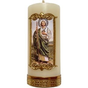 Small San Judas Tadeo Candle Jude The Apostle Money Problems Prayer Cirio Vela de San Juditas