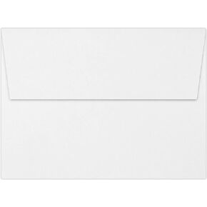 مظاريف دعوة كلاسيكية من الكتان من LUXPaper A7 | 5 1/4 بوصة × 7 1/4 بوصة | افون بريليانت وايت | 70 رطل. نص | 50 الكمية