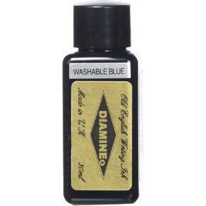Diamine Fountain Pen Bottled Ink, 30ml - Washable Blue
