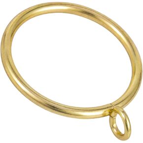 Metal Curtain Rings - 1.72"" Inner Diameter, 4mm Thickness, Fit for 1.4"" and Below Diameter Curtain Rods… (Gold-28Pcs)