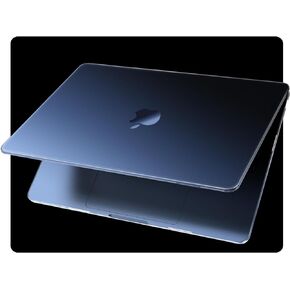 EooCoo [Ultra Thin Armor] Compatible with MacBook Air 15 inch Case M4 2025 2024 2023 M3 M2 A3241 A3114 A2941, [100% Match Midnight] Matte Protective Hard Shell with Keyboard Skin, Midnight Clear