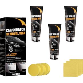 3pcs Car Scratch Repair Paste 2024 Upgraded Car Scratch Repair Paste Polishing Wax, 120ML Car Scratch Remover Set with Wipe & Sponge for Slight Scratches in Saudi Arabia