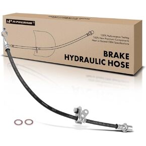 A-Premium Front Driver Brake Hydraulic Hose Compatible with Select Lexus and Toyota Models - SC300 1992-2000, SC400 1992-2000, Supra 1993-1998, with Bracket - Replace# 4734014011