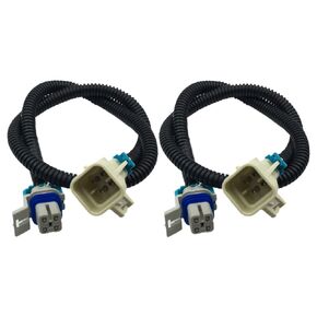 2PCS Grey 02 Oxygen Sensor Extension Square 4 Pin LS1 LS2 O2 Wire Harness Gray 24 inches Long