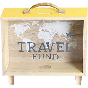 Shadow Box Frame, Wooden Money Box, Wedding Wood Bank (Travel Fund) in Kuwait