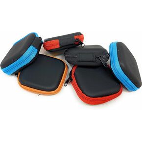 Bulk 24 Pack of Square Hard Foam Earbud Storage Cases