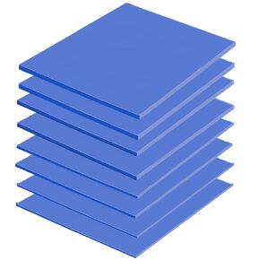 DaFuRui Thermal Pad，8Pack 100x100mm Heat Resistant Silicone Thermal Pads for Laptop Heatsink CPU GPU SSD LED Cooler（0.5mm/1mm/1.5mm/2mm Thickness， 2PCS/Each Size)