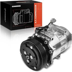 A-Premium A/C Compressor with Clutch Compatible with Dodge Dakota 1996-2002, Jeep Cherokee 1997-2001, TJ 1997-1999, Wrangler 1997-1999, 2.5L 4.0L, For 1-Pin Connector Only (Not 2-Pin)