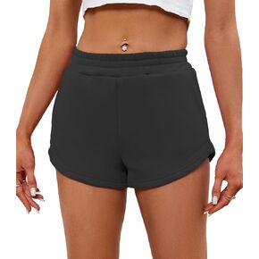 Women's 2024 Sweat Shorts High Waisted Lounge Casual Soft Cotton Shorts with Pockets in Saudi Arabia
