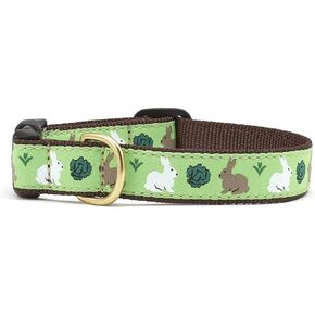 Up Country Garden Rabbit Pattern (Garden Rabbit Dog Collar, Medium (12 to 18 Inches) 1 Inch Wide Width)