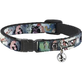 Buckle-Down Cat Collar Breakaway Sleeping Beauty Woods Scenes 6 to 9 Inches 0.5 Inch Wide