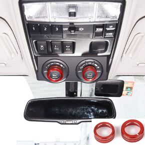JeCar Multi-terrain Selector Knob Button Cover Trim for 2010-2020 Toyota 4Runner TRD Pro for TRD Off-Road (Red)
